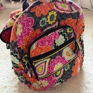 Vera Bradley Pink and Orange Floral Backpack
